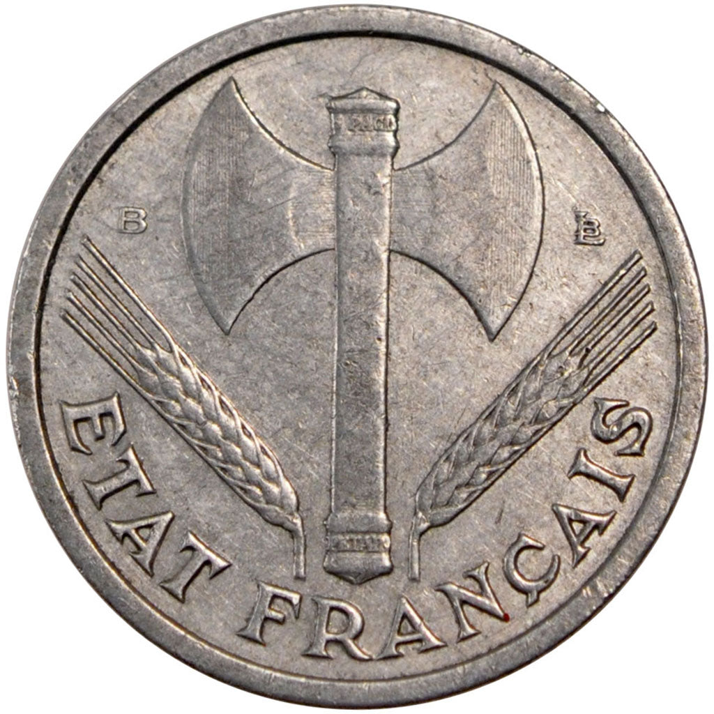 Francia, Bazor, Franc, 1943, Rouen, MB, Alluminio, Gadoury:471