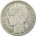 Moneda, Francia, Morlon, 2 Francs, 1945, Castelsarrasin, BC+, Aluminio