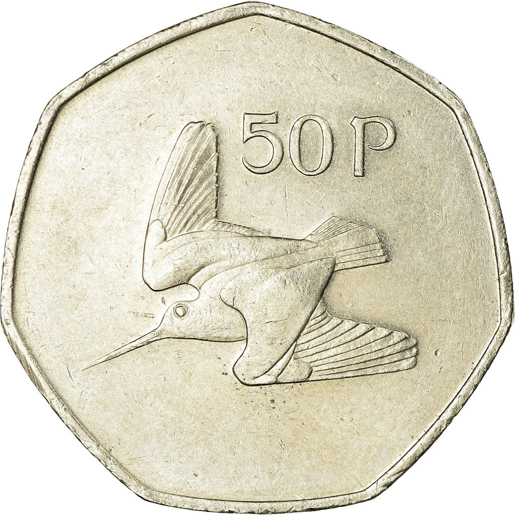 Coin, IRELAND REPUBLIC, 50 Pence, 1998, EF(40-45), Copper-nickel, KM:24