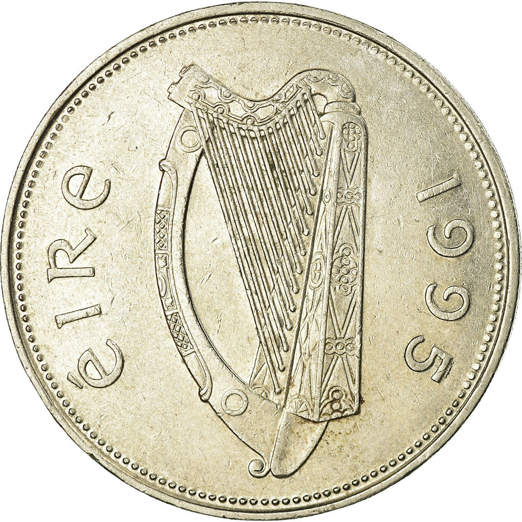 Coin, IRELAND REPUBLIC, Punt, Pound, 1995, EF(40-45), Copper-nickel, KM:27