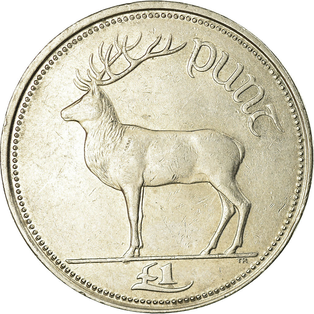 Coin, IRELAND REPUBLIC, Punt, Pound, 1995, EF(40-45), Copper-nickel, KM:27