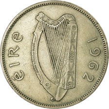 Munten, REPUBLIEK IERLAND, 1/2 Crown, 1962, ZF, Copper-nickel, KM:16a