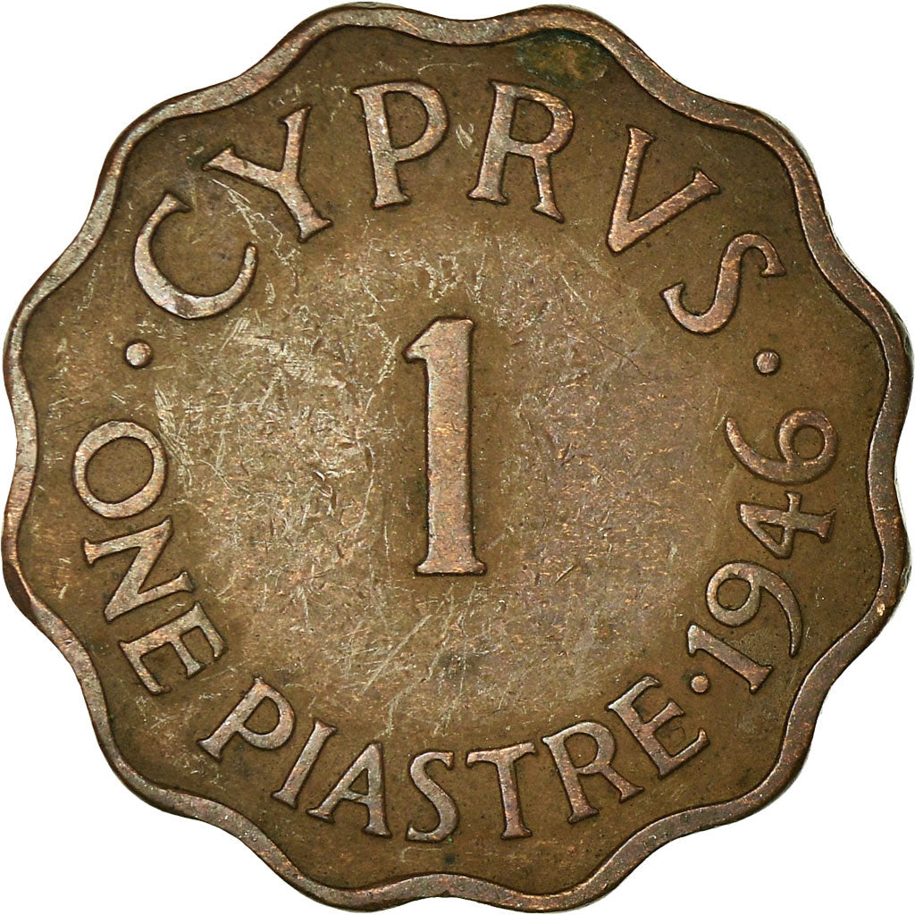 Coin, Cyprus, Piastre, 1946, VF(30-35), Bronze, KM:23a