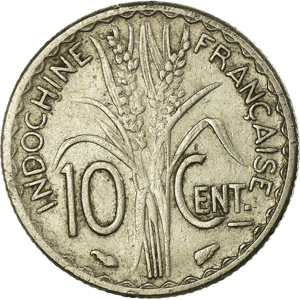 Coin, FRENCH INDO-CHINA, 10 Cents, 1940, Paris, EF(40-45), Nickel, KM:21.1