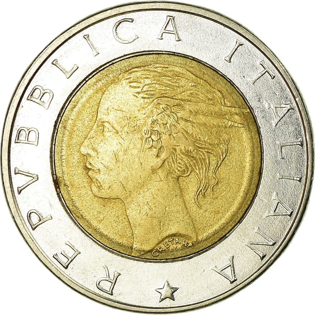 Münze, Italien, 500 Lire, 1994, Rome, SS, Bi-Metallic, KM:167