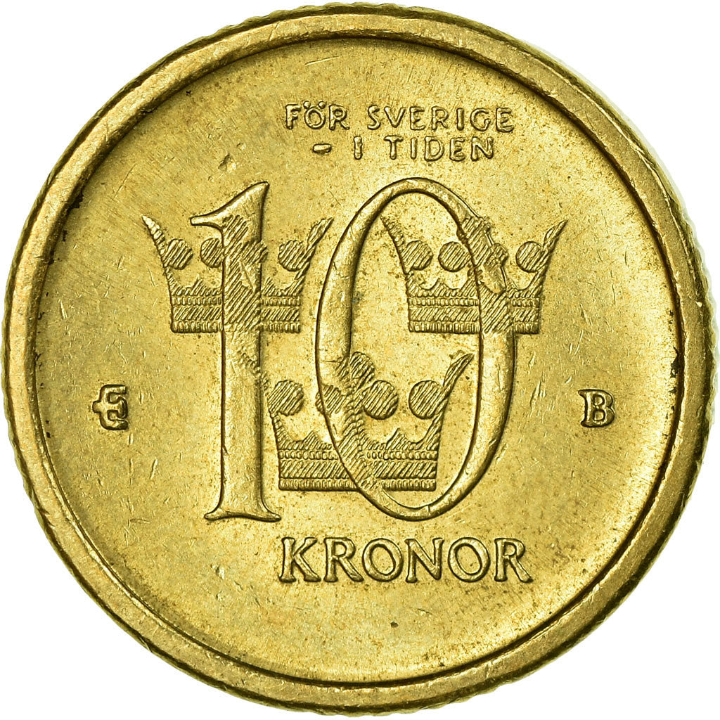 Coin, Sweden, Carl XVI Gustaf, 10 Kronor, 2001, Eskilstuna, EF(40-45)