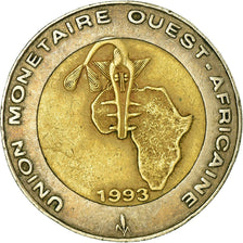 Moneta, Stati dell'Africa occidentale, 250 Francs, 1993, BB, Bi-metallico, KM:13
