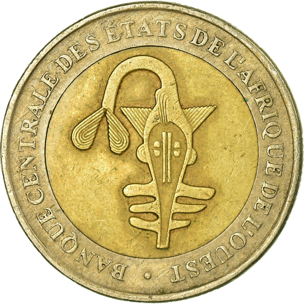 Coin, West African States, 200 Francs, 2005, EF(40-45), Bi-Metallic, KM:14