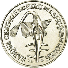 Coin, West African States, 50 Francs, 2002, Paris, EF(40-45), Copper-nickel