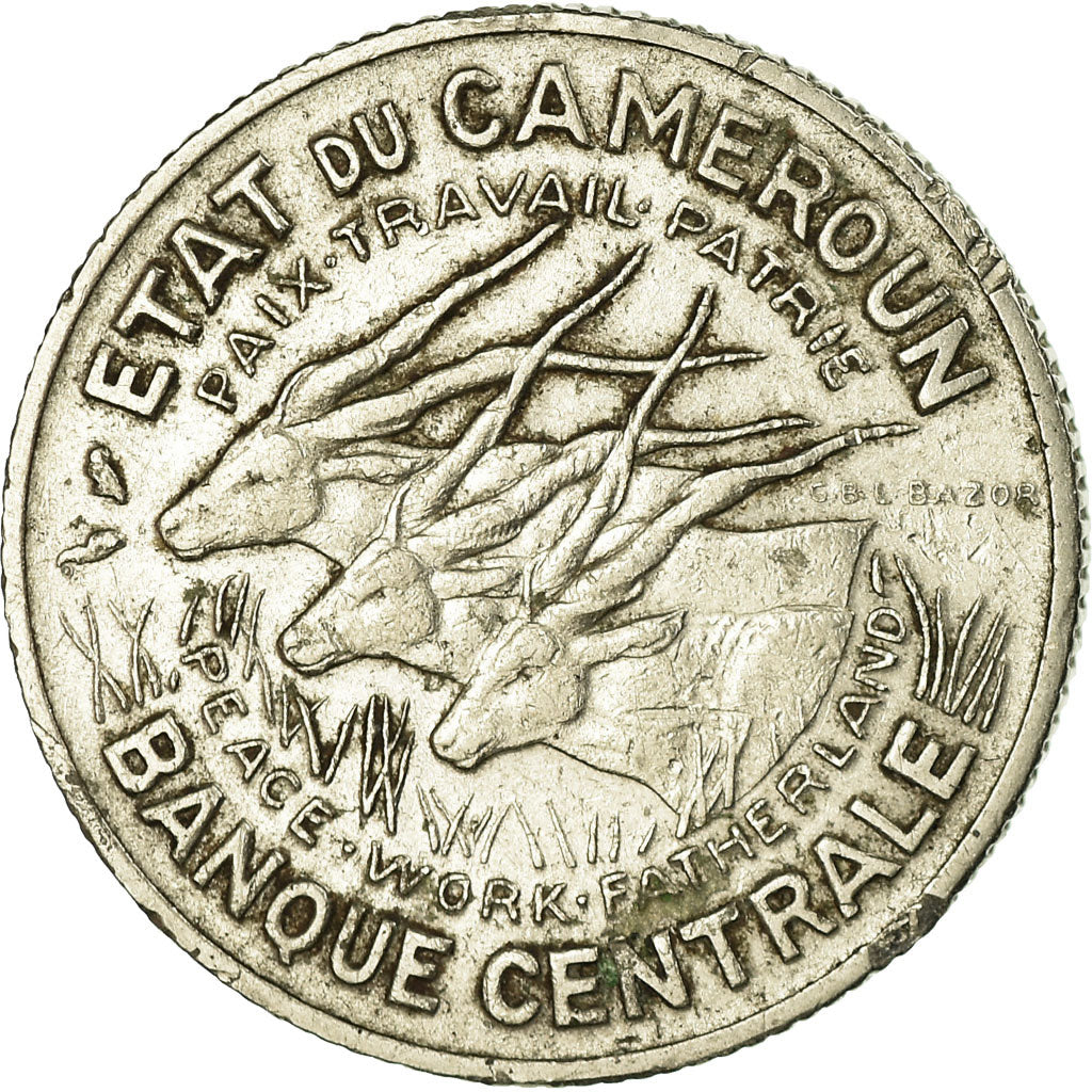Coin, Cameroon, 100 Francs, 1966, Paris, EF(40-45), Nickel, KM:14