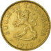 Moneda, Finlandia, 50 Penniä, 1970, MBC, Aluminio - bronce, KM:48