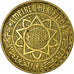 Coin, Morocco, Mohammed V, 5 Francs, 1945, Paris, EF(40-45), Aluminum-Bronze