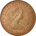 Moneta, Jersey, Elizabeth II, 2 Pence, 1992, BB, Acciaio placcato rame, KM:55b