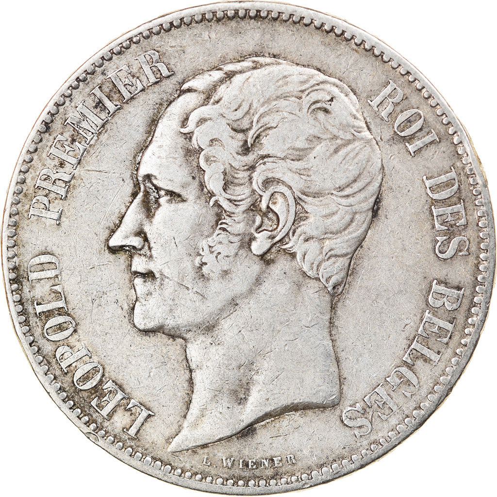 Coin, Belgium, Leopold I, 5 Francs, 5 Frank, 1853, VF(30-35), Silver, KM:17
