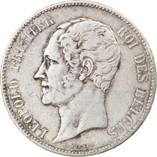 Coin, Belgium, Leopold I, 5 Francs, 5 Frank, 1853, VF(30-35), Silver, KM:17