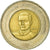 Moneta, Repubblica domenicana, 10 Pesos, 2008, BB, Bi-metallico, KM:106