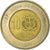 Moneta, Republika Dominikany, 10 Pesos, 2008, EF(40-45), Bimetaliczny, KM:106