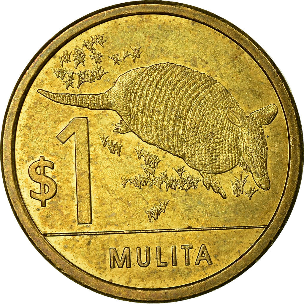 Coin, Uruguay, Un Peso Uruguayo, 2011, EF(40-45), Brass plated steel, KM:135