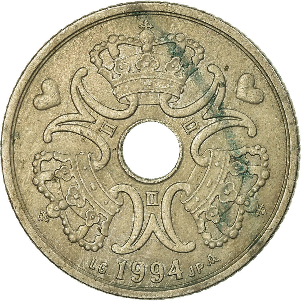 Coin, Denmark, Margrethe II, 5 Kroner, 1994, Copenhagen, EF(40-45)