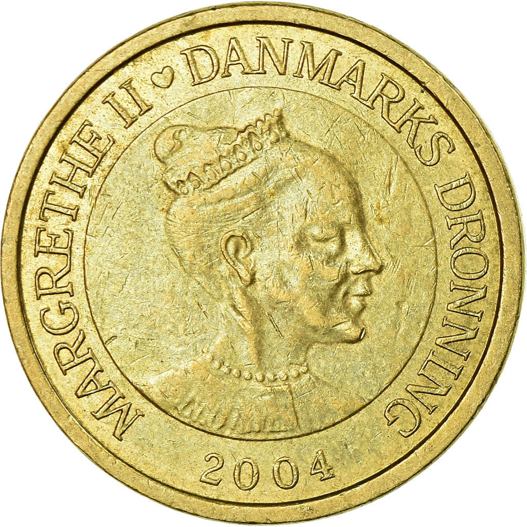 Coin, Denmark, Margrethe II, 10 Kroner, 2004, Copenhagen, EF(40-45)