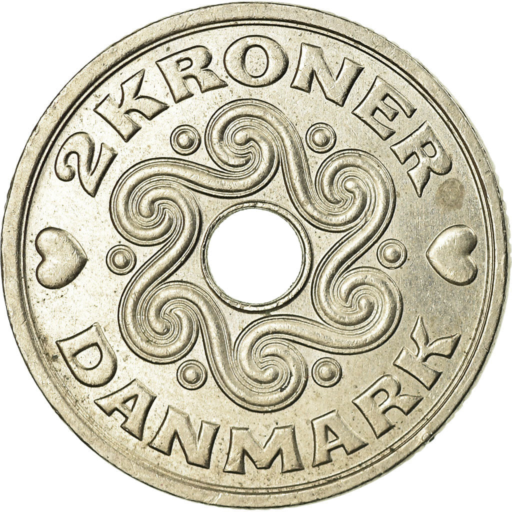 Coin, Denmark, Margrethe II, 2 Kroner, 2001, Copenhagen, EF(40-45)