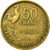 Moneda, Francia, Guiraud, 50 Francs, 1954, MBC, Aluminio - bronce, Gadoury:880
