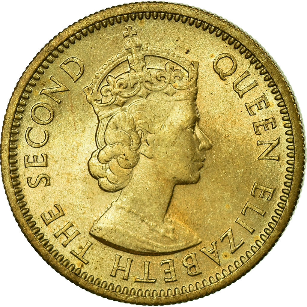 Coin, East Caribbean States, Elizabeth II, 5 Cents, 1955, AU(55-58)