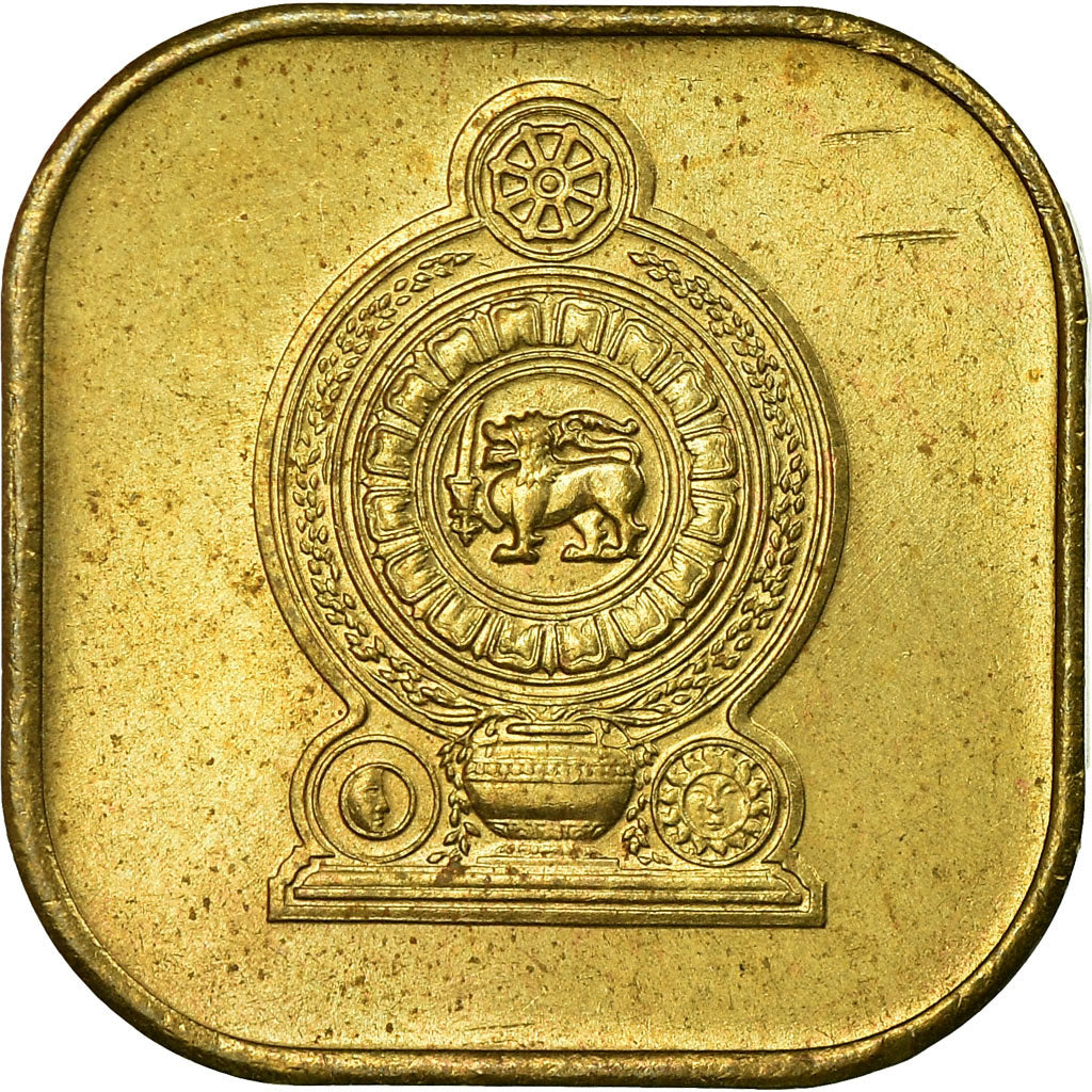 Coin, Sri Lanka, 5 Cents, 1975, EF(40-45), Nickel-brass, KM:139