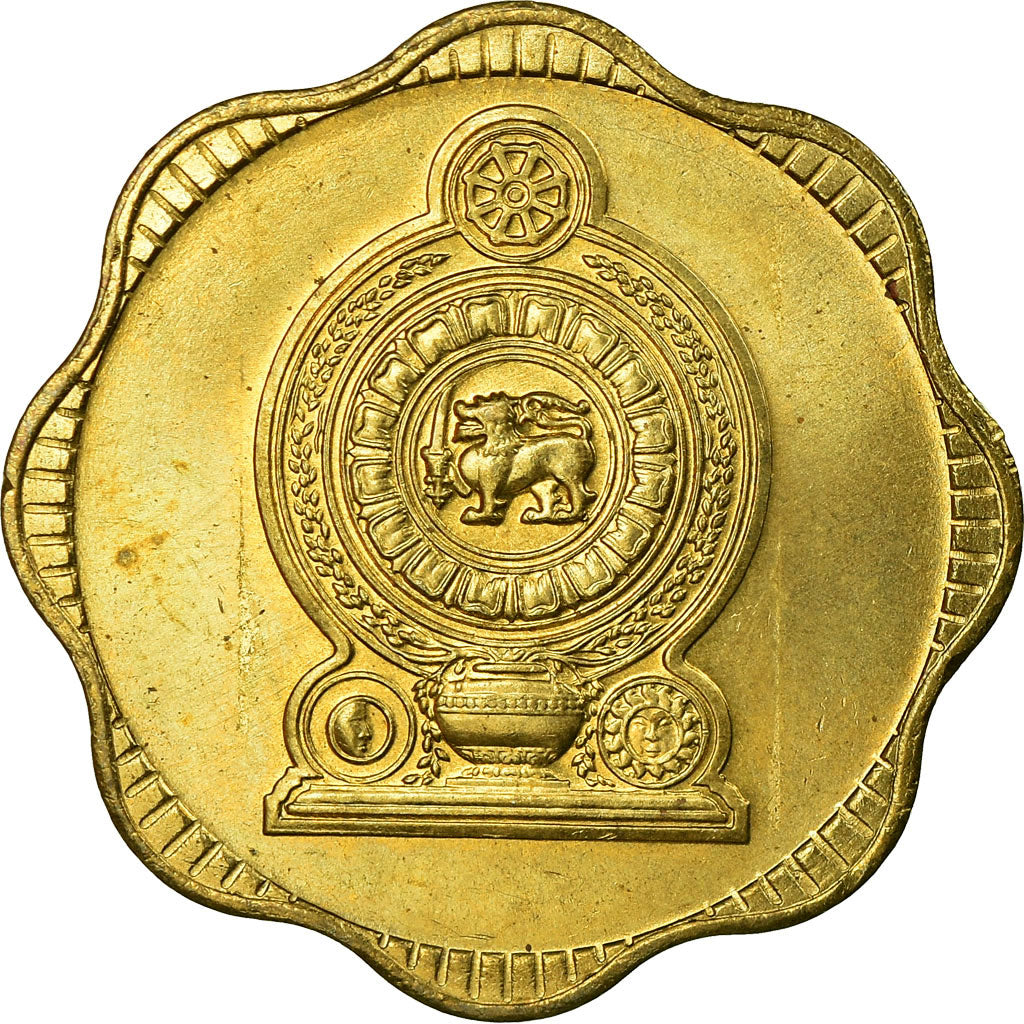 Coin, Sri Lanka, 10 Cents, 1975, EF(40-45), Nickel-brass, KM:140