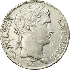 Moneda, Francia, Napoléon I, 5 Francs, 1812, Lyon, MBC+, Plata, KM:694.5