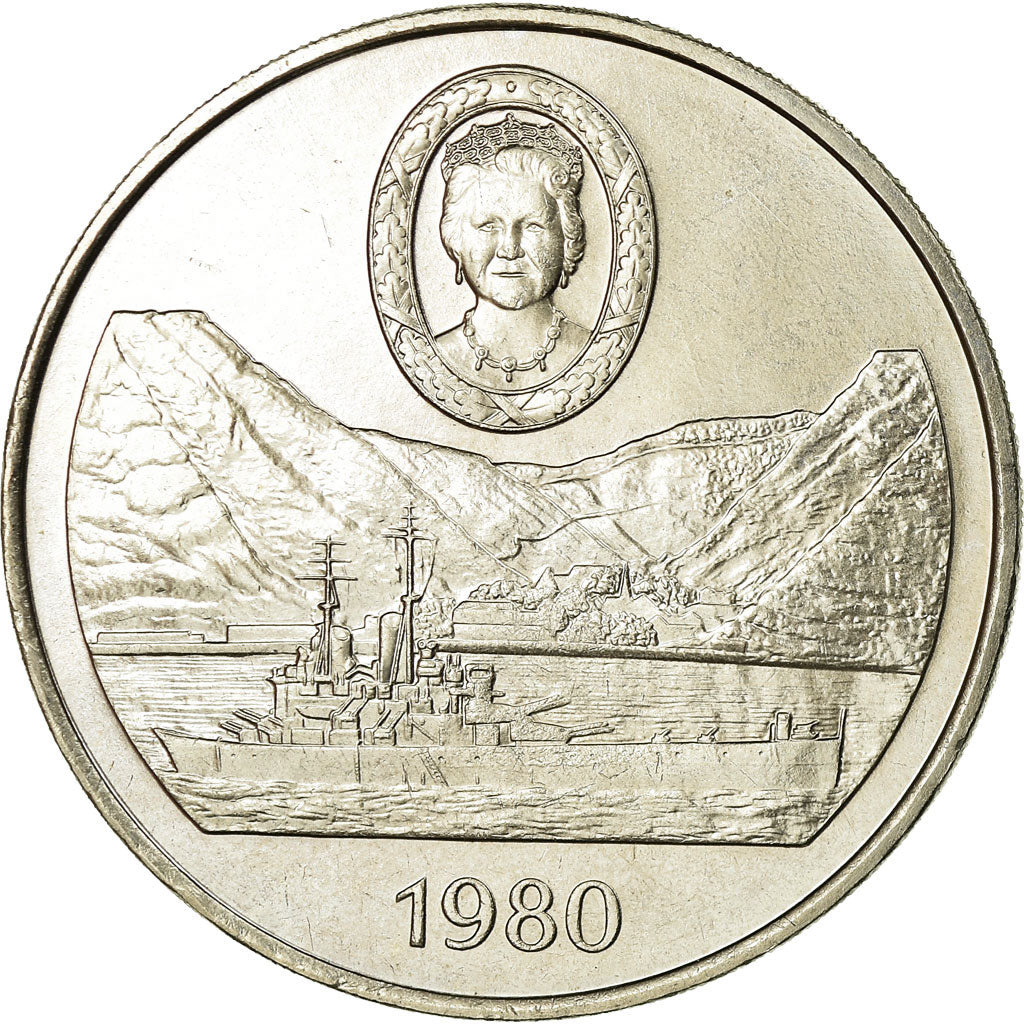 Moneta, Sant’Elena, Elizabeth II, 25 Pence, Crown, 1980, SPL-, Rame-nichel
