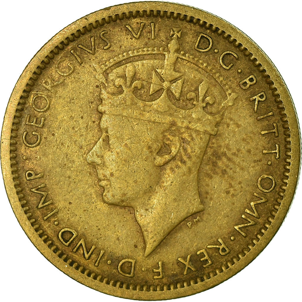Coin, BRITISH WEST AFRICA, George VI, 6 Pence, 1938, VF(30-35), Nickel-brass