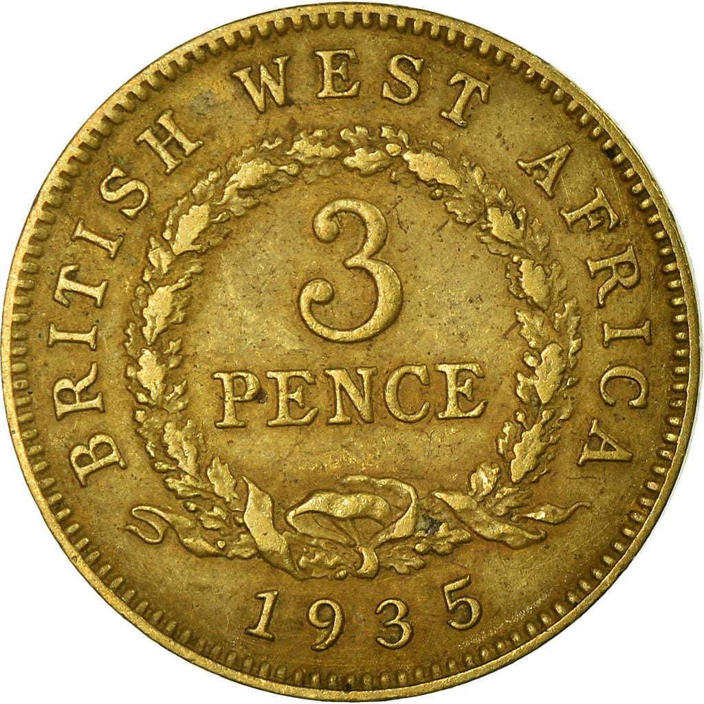 Moneta, AFRICA OCCIDENTALE BRITANNICA, George V, 3 Pence, 1935, BB
