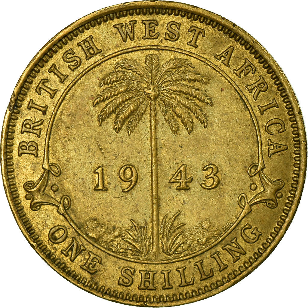 Moneta, AFRICA OCCIDENTALE BRITANNICA, George VI, Shilling, 1943, BB