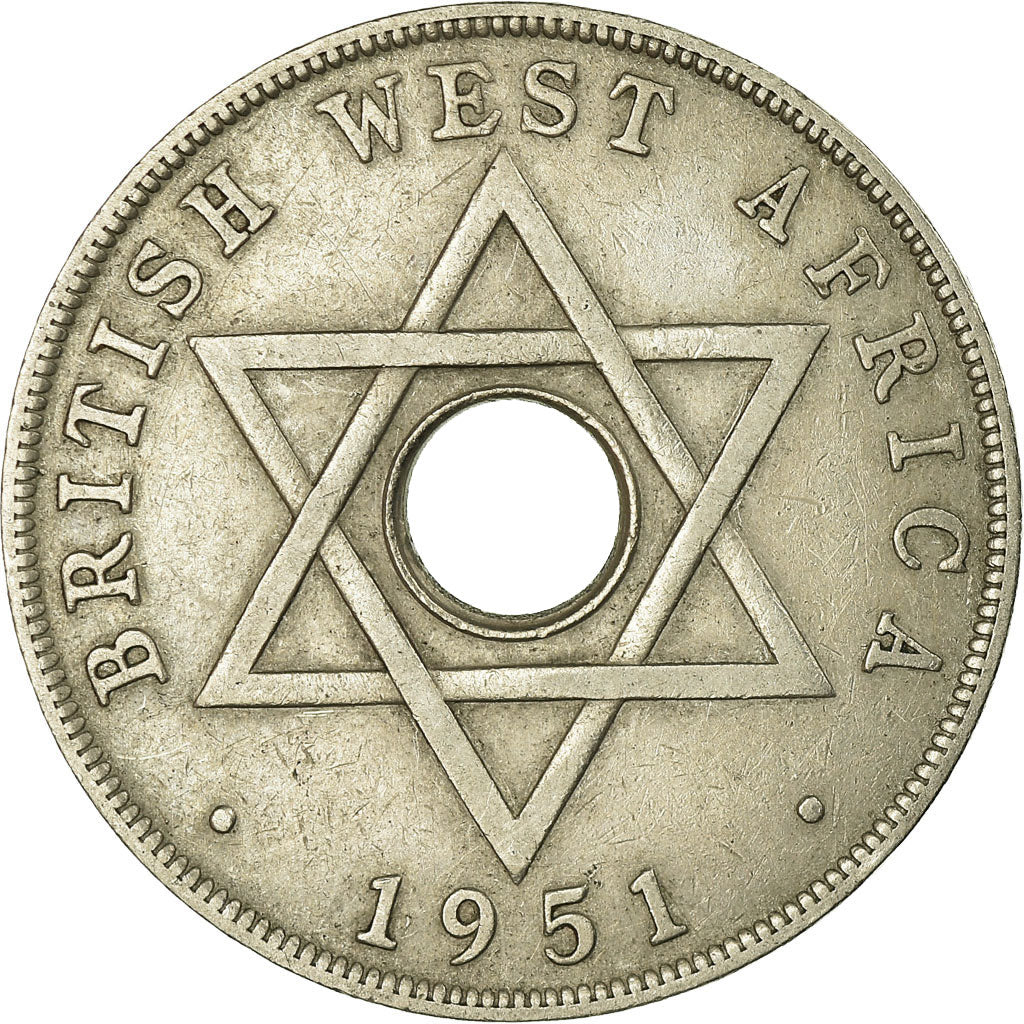 Coin, BRITISH WEST AFRICA, Penny, 1951, EF(40-45), Copper-nickel, KM:30