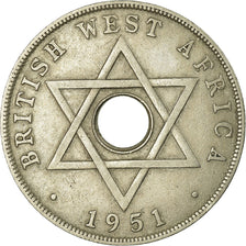 Coin, BRITISH WEST AFRICA, Penny, 1951, EF(40-45), Copper-nickel, KM:30