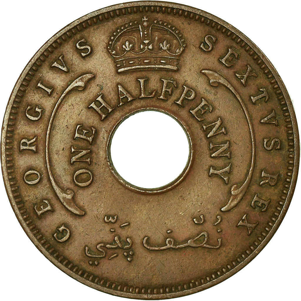 Münze, BRITISH WEST AFRICA, 1/2 Penny, 1952, SS, Bronze, KM:27A