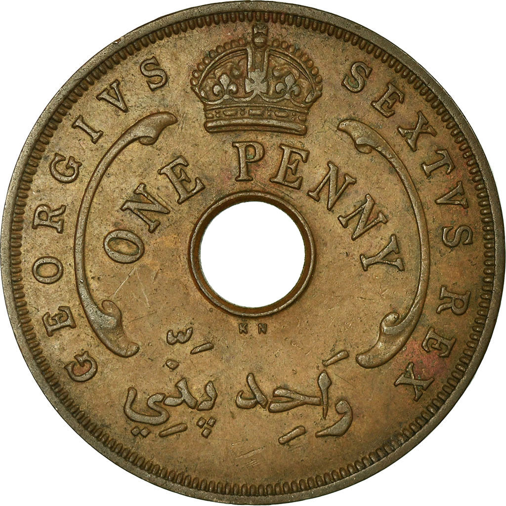 Coin, BRITISH WEST AFRICA, Penny, 1952, EF(40-45), Bronze, KM:30a