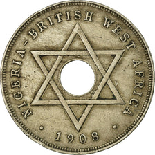 Coin, BRITISH WEST AFRICA, Edward VII, Penny, 1908, EF(40-45), Copper-nickel