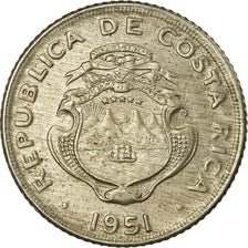 Coin, Costa Rica, 5 Centimos, 1951, EF(40-45), Copper-nickel, KM:184.1