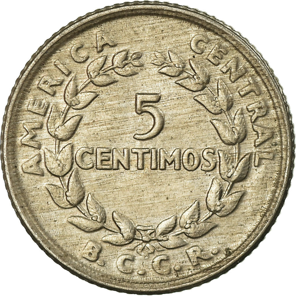 Coin, Costa Rica, 5 Centimos, 1951, EF(40-45), Copper-nickel, KM:184.1