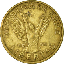 Coin, Chile, 10 Pesos, 1982, Santiago, EF(40-45), Aluminum-Bronze, KM:218.1