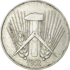 Coin, GERMAN-DEMOCRATIC REPUBLIC, 10 Pfennig, 1952, Berlin, EF(40-45), Aluminum