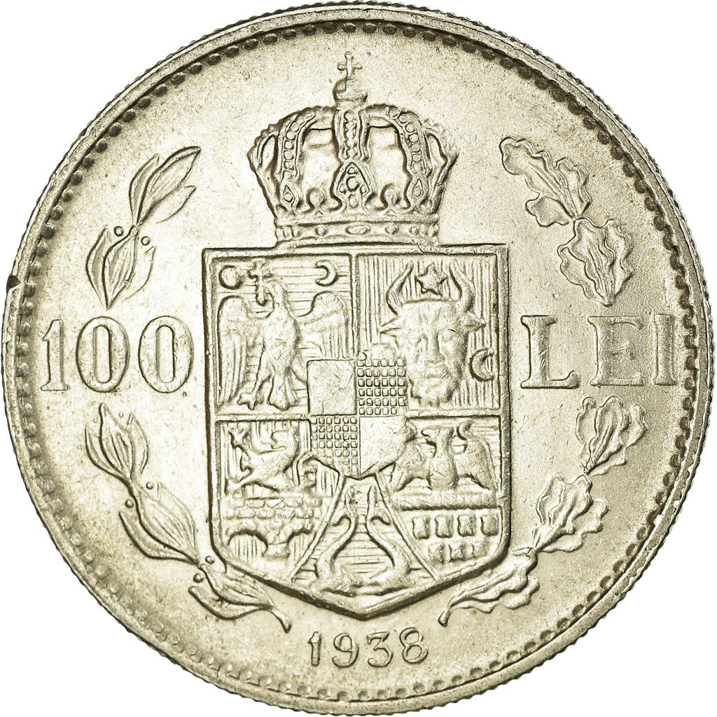 Münze, Rumänien, Carol II, 100 Lei, 1938, VZ, Nickel, KM:54