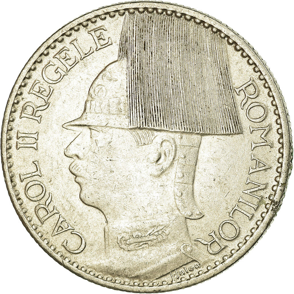 Moneta, Romania, Carol II, 50 Lei, 1937, SPL-, Nichel, KM:55