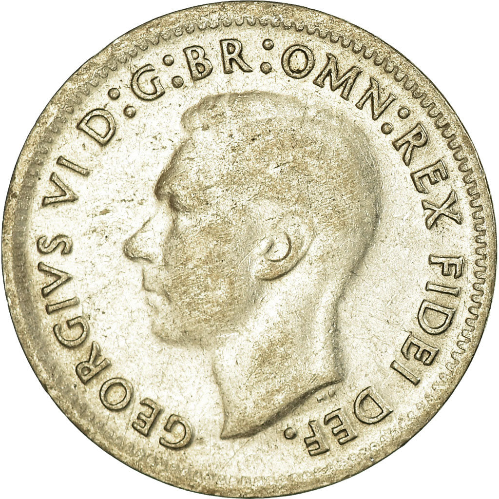 Coin, Australia, George VI, Threepence, 1950, EF(40-45), Silver, KM:44