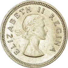Monnaie, Afrique du Sud, Elizabeth II, 3 Pence, 1958, SUP, Argent, KM:47