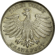 Coin, German States, FRANKFURT AM MAIN, 1/2 Gulden, 1841, AU(50-53), Silver