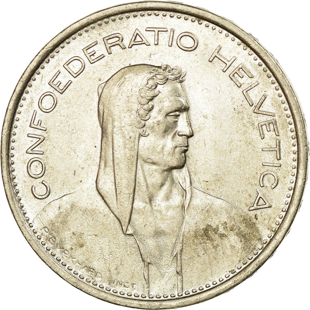 Coin, Switzerland, 5 Francs, 1970, Bern, EF(40-45), Copper-nickel, KM:40a.1