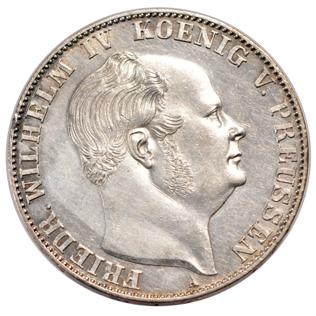 GERMAN STATES, Thaler, 1858, Berlin, KM #472, AU(50-53), Silver, 18.50